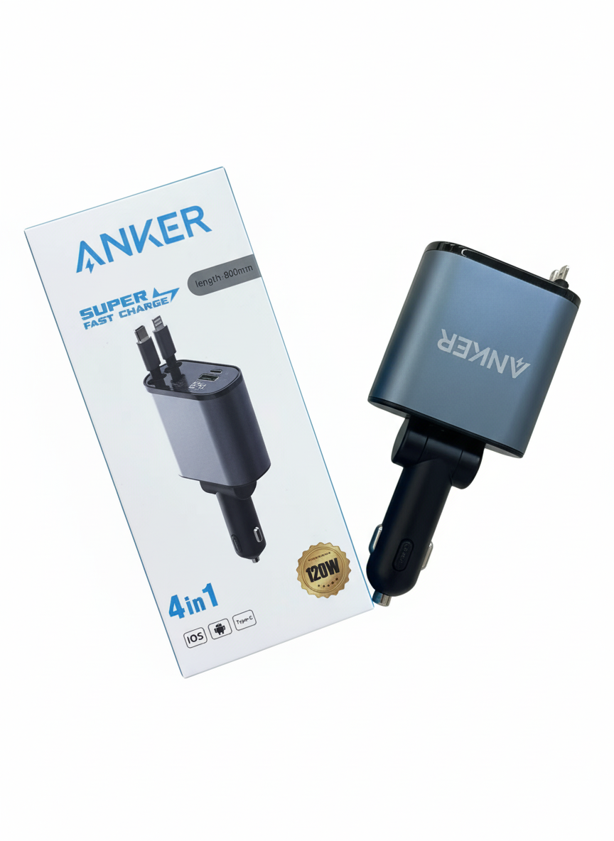 4 in 1 Retractable Charger