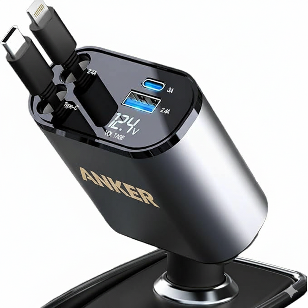 4 in 1 Retractable Charger